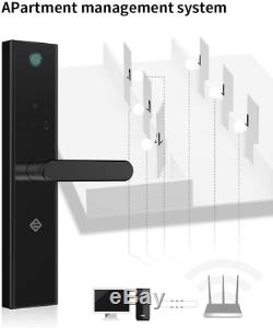 L5 Wifi Bluetooth D'empreintes Digitales Lock, Puce Électronique Sans Clé De Porte D'entrée Mortaise