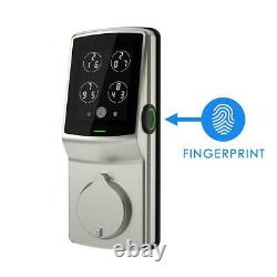 Lockly Bluetooth Sans Clé Smart Entry De Verrouillage De Porte Clavier À Pêne Dormant Avec Empreintes Digitales