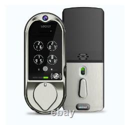 Lockly Doorbell Smart Lock Door Deadbolt Vidéo Wi-fi Électronique Satin Nickel