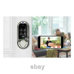 Lockly Doorbell Smart Lock Door Deadbolt Vidéo Wi-fi Électronique Satin Nickel