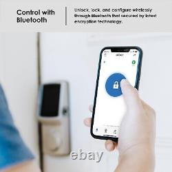 Lockly Secure Plus, Serrure Intelligente RFID Carte, Serrure sans clé, Entrée de Porte en Nickel Satiné