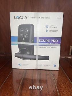 Lockly Secure Pro PGD628W Latch Edition Wi-Fi Smart Lock with Bluetooth<br/>Traduction en français: Serrure intelligente Lockly Secure Pro PGD628W Latch Edition avec Wi-Fi et Bluetooth