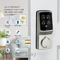 Lockly Secure Pro, Serrure Connectée Wi-Fi, Serrure de Porte à Entrée Sans Clé, PIN Genie Ke