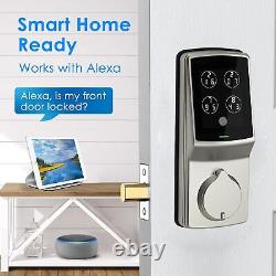 Lockly Secure Pro, Serrure Connectée Wi-Fi, Serrure de Porte à Entrée Sans Clé, PIN Genie Ke