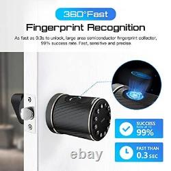 Loqron Smart Door Knob Keyless Doigtprint Door Knob Avec Clavier Code Lock Do