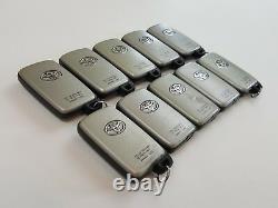 Lot De 10 D'origine Toyota 09-19 Oem Smart Key Moins Entrée Télécommande Alarme Argent