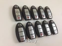 Lot De 10 Nissan Murano 370z 09-18 Smart Key Moins D'entrée À Distance Oem Fob Original