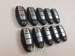 Lot De 10 Nissan Murano 370z 09-18 Smart Key Moins D'entrée À Distance Oem Fob Original