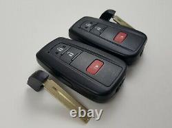 Lot De 2 D'origine Toyota Prius 16-20 Oem Smart Key Moins Entrée À Distance Découpée