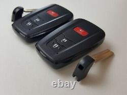 Lot De 2 D'origine Toyota Prius 16-20 Oem Smart Key Moins Entrée À Distance Découpée