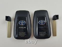 Lot De 2 D'origine Toyota Prius 16-20 Oem Smart Key Moins Entrée À Distance Découpée