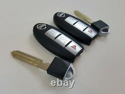 Lot De 2 Nissan Versa 07-13 Rogue Pathfinder Oem Smart Key Moins Entrée Fob À Distance