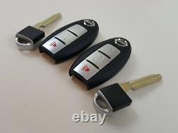 Lot De 2 Nissan Versa 07-13 Rogue Pathfinder Oem Smart Key Moins Entrée Fob À Distance