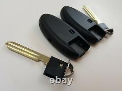 Lot De 2 Nissan Z 09-18 370z Smart Key Moins D'entrée Remote Blank Uncut Insert Oem