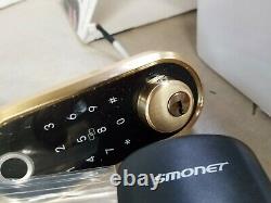 Lot De 2 Smart Lock Smonet Bluetooth Clavier D'entrée Sans Clé Smart Deadbolt, Or