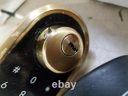 Lot De 2 Smart Lock Smonet Bluetooth Clavier D'entrée Sans Clé Smart Deadbolt, Or