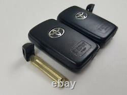 Lot De 2 Toyota Highlander Original 08-13 Fob Smart Key Moins Entrée Découpe À Distance