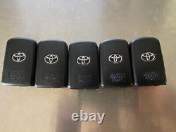 Lot De 5 2020 2021 2022 Toyota Tacoma Tundra Smart Keyless Remotes Hyq14fbb Oem