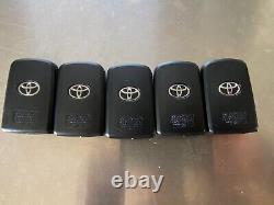 Lot De 5 2020 2021 2022 Toyota Tacoma Tundra Smart Keyless Remotes Hyq14fbb Oem