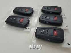 Lot De 5 D'origine Toyota Prius 2021 Oem Fob Smart Key Moins Entrée Télécommande 3 Bouton