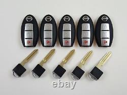 Lot De 5 Nissan Versa Rogue Pathfinder 07-13 Smart Key Moins À Distance Avec Nous Découper