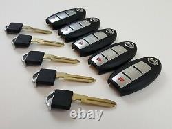 Lot De 5 Nissan Versa Rogue Pathfinder 07-13 Smart Key Moins À Distance Avec Nous Découper