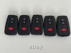 Lot De 5 Toyota Prius Smart Keyless 3 Boutons Télécommandes Hyq14fbc Usine Oem