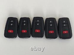Lot De 5 Toyota Prius Smart Keyless 3 Boutons Télécommandes Hyq14fbc Usine Oem