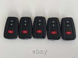 Lot De 5 Toyota Prius Smart Keyless 3 Boutons Télécommandes Hyq14fbc Usine Oem