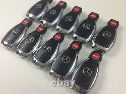 Lot Original De 10 Mercedes Benz 3-bouton Smart Key Moins Entrée En Vrac Oem À Distance