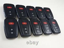 Lot Original De 10 Toyota Rav4 19-21 Oem Smart Key Moins D'entrée À Distance 3 Boutons Nous