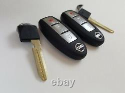 Lot Original De 2 Nissan 11-18 Oem Smart Key Moins D'entrée Fob À Distance Non Coupé Blank