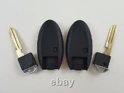 Lot Original De 2 Nissan 11-18 Oem Smart Key Moins D'entrée Fob À Distance Non Coupé Blank