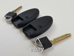 Lot Original De 2 Nissan 11-18 Oem Smart Key Moins D'entrée Fob À Distance Non Coupé Blank