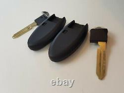 Lot Original De 2 Nissan 11-18 Oem Smart Key Moins D'entrée Fob À Distance Non Coupé Blank