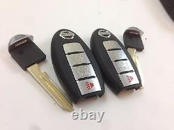 Lot Original De 2 Nissan Leaf 13-17 Oem Smart Key Moins D'entrée Télécommande Découpée Outlet