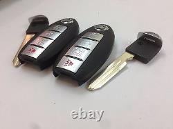 Lot Original De 2 Nissan Leaf 13-17 Oem Smart Key Moins D'entrée Télécommande Découpée Outlet