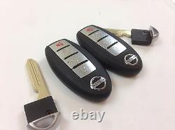 Lot Original De 2 Nissan Leaf 13-17 Oem Smart Key Moins D'entrée Télécommande Découpée Outlet