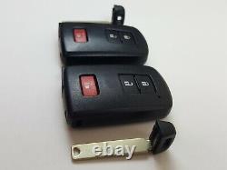 Lot Original De 2 Toyota 12-21 Oem Smart Key Moins Entrée Fob À Distance Blank Uncut