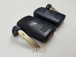 Lot Original De 2 Toyota 12-21 Oem Smart Key Moins Entrée Fob À Distance Blank Uncut