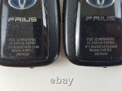 Lot Original De 2 Toyota Prius 16-20 Oem Smart Key Moins Entrée À Distance Découpé