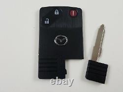 Mazda Originale 07-11 Oem Smart Key Moins D'entrée Télécommande Non Coupée Insert En Blanc USA Fob