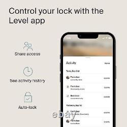 Niveau Lock+ Serrure Intelligente Plus Clefs Apple Home Smart Deadbolt pour Entrée Sans Clé