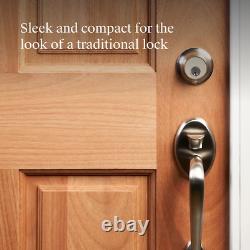 Niveau Verrouillage Verrou Intelligent Touch Edition Smart Deadbolt Entrée sans clé, Nickel satiné