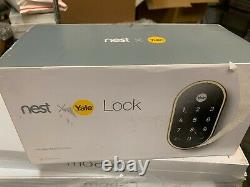 Ob Nest X Laiton Poli Yale Smart Lock Door Lock Avec Connect Sans Clé