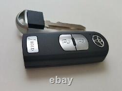 Original Toyota Yaris Ia 17-20 Oem Fob Smart Clés D'entrée Moins Inscrire Uncut Insert