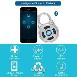 Padlock Bluetooth Lock Smart Security Door Phone Ios Android App Déverrouiller Keyless