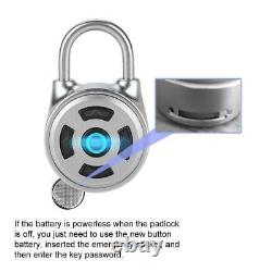 Padlock Bluetooth Lock Smart Security Door Phone Ios Android App Déverrouiller Keyless