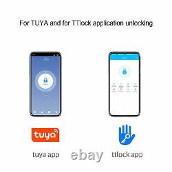 Poignée De Verrouillage De Porte Intelligente Empreinte Digitale+mot De Passe+bluetooth + Padlock Sans Clé Rfid