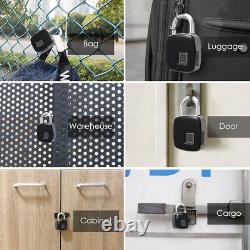 Porte D'empreinte Digitale Sans Clé Smart Lock Cadenas Biométrique Étanche